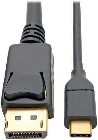 كابل محول Tripp Lite USB C إلى DisplayPort 4K متوافق مع Thunderbolt 3، M/M، USB من النوع C إلى DP، USB-C، USB Type-C 6' 6ft (U444-006-DP)، أسود in Saudi Arabia