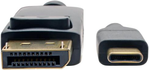 كابل محول Tripp Lite USB C إلى DisplayPort 4K متوافق مع Thunderbolt 3، M/M، USB من النوع C إلى DP، USB-C، USB Type-C 6' 6ft (U444-006-DP)، أسود in Saudi Arabia