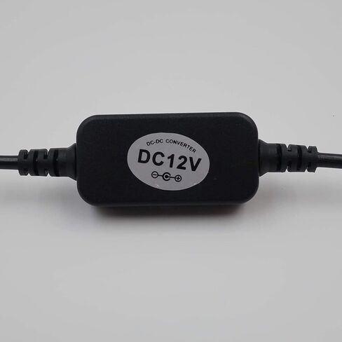 DigitCont USB 5V to DC 12V 4mm x 1.7mm Power Cable, Compatible with Dot Devices, USB Voltage Step Up Converter Cable, Power Supply Adapter Cable, 1 feet, DC 5V to DC 12V Cable (Black) (2019 Edition) in Saudi Arabia