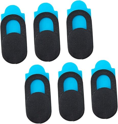 6pcs Webcam Cover Slider Privacy for Tablets and Smartphones Plastic Easy to Install Fit Black in Saudi Arabia