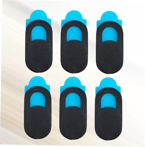 6pcs Webcam Cover Slider Privacy for Tablets and Smartphones Plastic Easy to Install Fit Black in Saudi Arabia