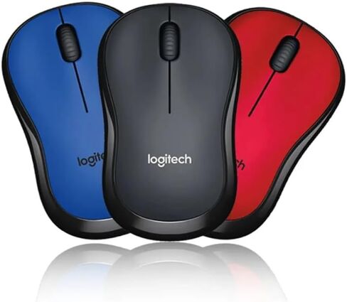 ماوس لاسلكي أسود، اتصال USB، M220 صامت in Kuwait