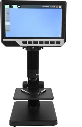 WALFRONT 12MP 7in HD Digital Microscope, 2000X Magnification with 11 LED Lights for Circuit Board Repair, PCB Inspection, Gemstone Identification in Saudi Arabia