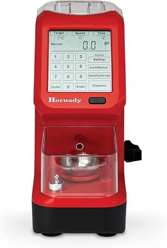قياس مسحوق Hornady Auto Charge Pro - قياس دقيق للمسحوق وتوزيعه، دقيق حتى 0.1 كسب - يتميز بسرعات هزيلة قابلة للتخصيص، وشاشة تعمل باللمس بإضاءة خلفية ومستوى فقاعات مدمج in Saudi Arabia