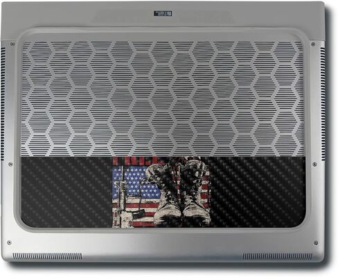 غلاف MightySkins المصنوع من ألياف الكربون المتوافق مع مجموعة التغليف الكاملة Alienware X16 R1 (2023) - أرض الأحرار | لمسة نهائية واقية ومتينة من ألياف الكربون | سهل التطبيق | صنع في الولايات المتحدة الأمريكية in Saudi Arabia