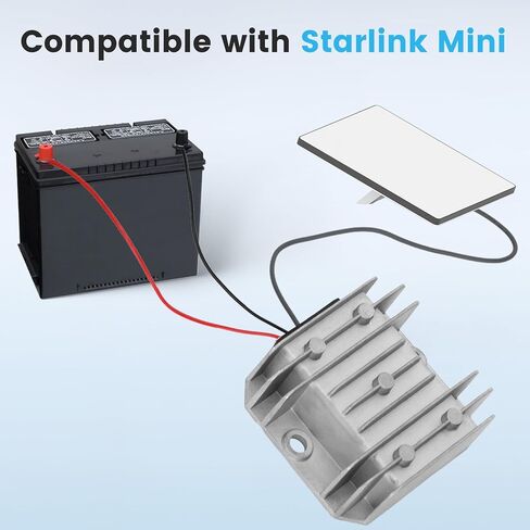 Starlink Mini 12V Adapter,12V to 30V DC Step Up Converter with Starlink Mini Power Cord,9-28V Input 30V 3.5A Output for Truck RV Marine in Saudi Arabia
