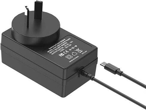 BOXPUT 27W مزود طاقة بقابس أمريكي لـ Raspberry Pi 5 محول طاقة PD 5.1V 5A USB-C مزود طاقة لـ Raspberry Pi 5 8GB 4GB (أسود) in Saudi Arabia
