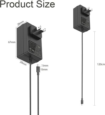 BOXPUT 27W مزود طاقة بقابس أمريكي لـ Raspberry Pi 5 محول طاقة PD 5.1V 5A USB-C مزود طاقة لـ Raspberry Pi 5 8GB 4GB (أسود) in Saudi Arabia