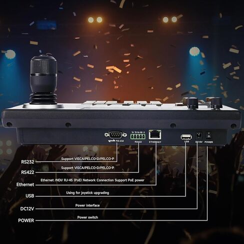 مجموعة / مجموعات كاميرا Tenveo 4K NDI PTZ ووحدة التحكم، 4K 20X AI Auto Tracking NDI SDI/HDMI/USB3.0/LAN(PoE) PTZ (قطعتان) ووحدة تحكم عصا التحكم NDI PTZ لأحداث عبادة الكنيسة والبث الرياضي in Saudi Arabia