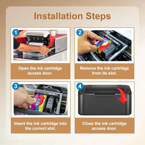 خراطيش حبر سوداء 902XL متوافقة مع بدائل الحبر HP 902 XL لحبر HP 902 الأسود 902xl تعمل مع طابعة OfficeJet Pro 6968 6978 6950 6958 6961 6962 6966 6960 6970 6975 6979 (عبوتان باللون الأسود) in Kuwait