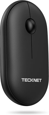 TECKNET ماوس بلوتوث، 2.4 جيجا ماوس لاسلكي صامت لوضعين (BT3.0/5.0+2.4 جيجا هرتز)، قبضة محيطة مع جهاز استقبال USB، نقرة هادئة محمولة متوافقة مع أجهزة الكمبيوتر الشخصية، Chromebook، Mac - وردي in Saudi Arabia
