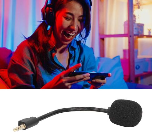ميكروفون ألعاب بديل من VBESTLIFE، ذراع ميكروفون بديل للألعاب 3.5 مم لـ G PRO لـ Logtech G PRO X، إلغاء الضوضاء قابل للفصل in Saudi Arabia