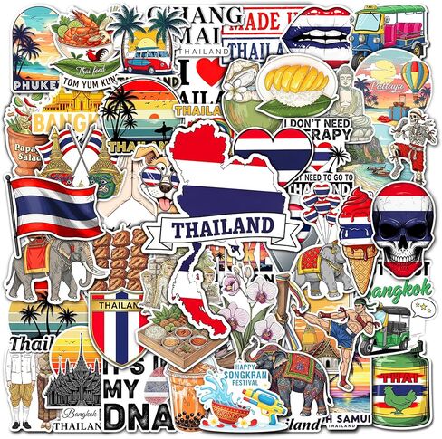 50 Pcs Caribbean Stickers Waterproof Tropical Vinyl Decal Island Life Sticker Laptop Water Bottle Tablet Phone Luggage Scrapbook Journal Skateboard Guitar Fridge Gifts for Teens Adults in Saudi Arabia