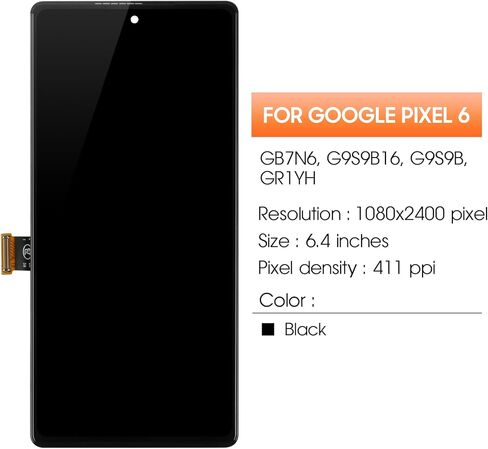 OLED for Google Pixel 6 Screen Replacement for Pixel 6 LCD Display GB7N6 G9S9B16 Screen Digitizer Assembly Repair Part with Frame in Saudi Arabia