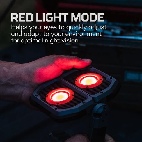 NEBO OMNI 3K Rechargeable Work Light | 3000 Lumens COB, 6 Light Modes, Rotating Magnetic Handles, Built-In Power Bank, Water Resistant, Portable Camping Lantern, Includes USB-C Charging Cable in Saudi Arabia