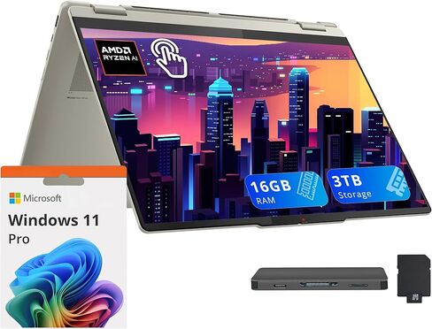Lenovo Flex 14 2-in-1 Laptop Computer, 14" FHD Touchscreen, 8th Gen Intel Quad Core i5-8250U up to 3.4GHz, 8GB DDR4 RAM, 512GB SSD, 802.11ac WiFi, Bluetooth 4.1, USB 3.0, HDMI, Windows 10 in Saudi Arabia