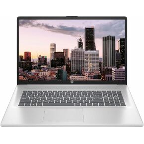 كمبيوتر محمول HP Business and Home بشاشة لمس 17.3 بوصة، مكتب مدى الحياة 365 للويب، معالج Intel Core i3-N305 ثماني النواة، ذاكرة وصول عشوائي سعتها 8 جيجابايت، eMMC 128 جيجابايت، كاميرا ويب، HDMI، Wi-Fi 6، Windows 11 Pro، فضي in Kuwait