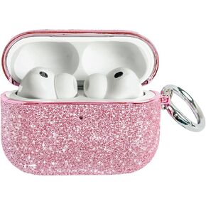 حافظة بلينج ايربودز برو 3 2025| حافظة سماعات Air Pods Pro 3 اللطيفة اللامعة (موديل A2700​/A2931) | مع سلسلة المفاتيح | حافظات Airpods 3 Pro من حجر الراين اللامع للنساء والفتيات (وردي) in Kuwait
