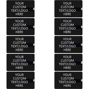 بطاقة ائتمان مخصصة لمحرك فلاش USB، بطاقة سوداء تحمل شعارك مطبوعًا عليها - كهدية ترويجية - بكميات كبيرة - قابلة للتخصيص (10 عبوات، 64 جيجابايت) in Kuwait