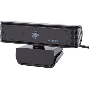 Fabater 1080P Webcam with Wins Hello, 1080p FHD Webcam with Microphone, Facial Recognition, 120 Wide Angle View, Computer Camera for Online Meeting, Desktop, Laptop in Kuwait