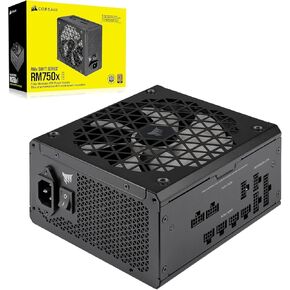 CORSAIR RM750x Shift Fully Modular ATX Power Supply - 80 Plus Gold - ATX 3.1 - PCIe 5.1 - Zero RPM - Modular Side Interface - Black (Renewed) in Kuwait