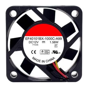 EF40101BX-1000C-A99 DC 12V 1.56W 40x40x10mm مروحة تبريد 3 أسلاك in Kuwait