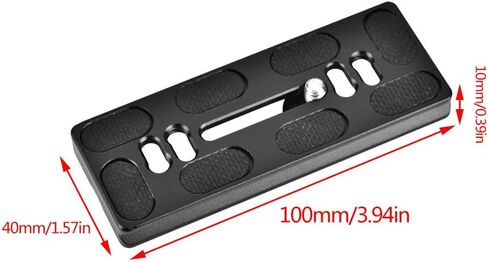 Dioche Basics Tripod Arrow Storage Case Plate with 1/4 Inch Screw Mount for Arca Tripod Ball Head, Compatible with SLR Cameras, Lightweight Alloy Construction, Easy (PU100) in Saudi Arabia