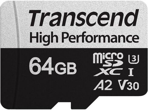 بطاقة ذاكرة MicroSDXC 330S عالية الأداء بسعة 64 جيجابايت (عبوة واحدة) من ترانسيند للألعاب والهواتف الذكية والكاميرات مع (1) قارئ GoRAM (64 جيجابايت) in Saudi Arabia