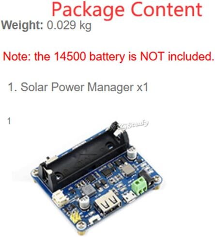 Solar Power Management Module for 6V~24V Solar Panel Can Charge 3.7V Li Battery USB Connection High-Efficiency Stability Safety in Saudi Arabia