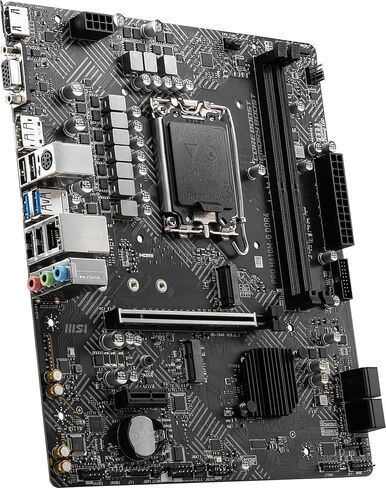 اللوحة الأم MSI PRO H610M-G DDR4 (الجيل 12/13/14 من Intel Core، مقبس LGA 1700، DDR4، PCIe 4، SATA 6 جيجابت/ثانية، 1 جيجابت في الثانية LAN، فتحات M.2، USB 3.2، mATX) (متجدد) in Kuwait