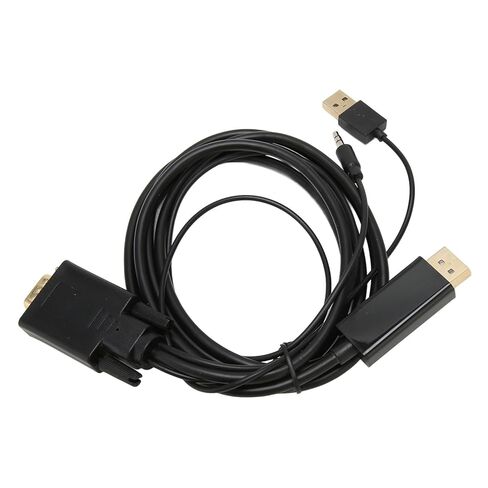 Video Adapter Cable, VGA to Connector Cable Proof Plug and Play Portable Builtin Advanced IC Chip for Projector for Computer in Saudi Arabia