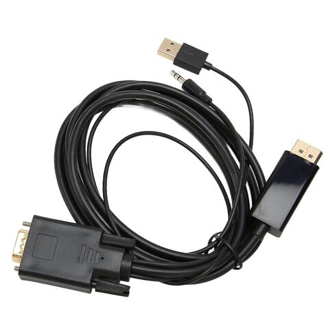Video Adapter Cable, VGA to Connector Cable Proof Plug and Play Portable Builtin Advanced IC Chip for Projector for Computer in Saudi Arabia