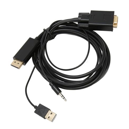 Video Adapter Cable, VGA to Connector Cable Proof Plug and Play Portable Builtin Advanced IC Chip for Projector for Computer in Saudi Arabia