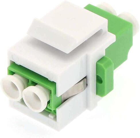 كيستون جاك LC/APC أحادي الوضع أخضر مزدوج، عبوة واحدة in Kuwait
