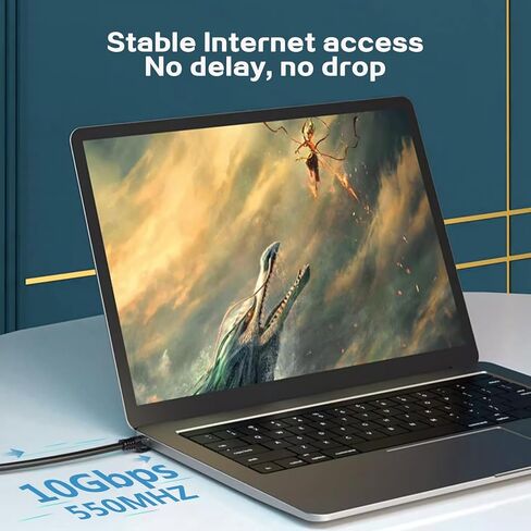 كابل إيثرنت بطول 0.5 قدم مكون من قطعتين - كابل شبكة عالي السرعة Cat 6 مع موصلات Rj45، كابل تصحيح قصير للوحة التوصيل، والتبديل in Saudi Arabia