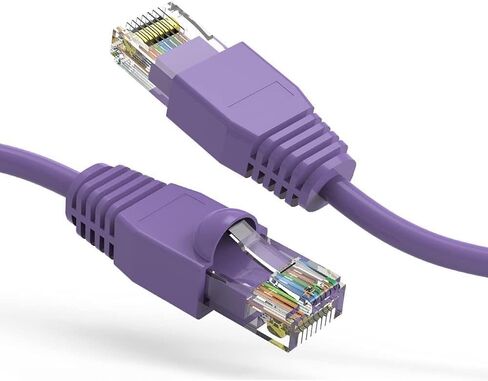 كابل شبكة إيثرنت Cat6A UTP بطول 5 أقدام باللون الأرجواني، عبوة واحدة in Saudi Arabia