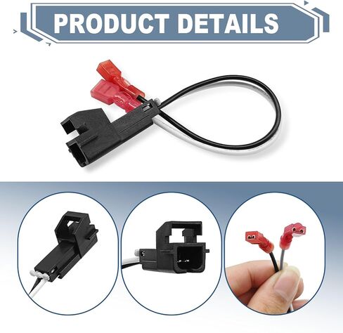 2 Pair Door Speaker Wiring Harness Connector Kit for Buick 1995-2006 / Chevy GMC Silverado Sierra 1995-2009 – Aftermarket Speaker Wire Adapter Cable Plug in Saudi Arabia