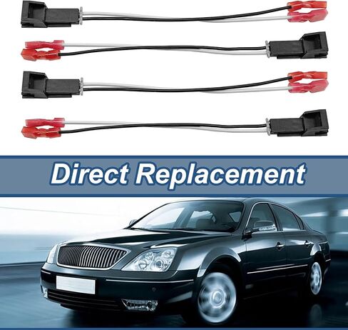 2 Pair Door Speaker Wiring Harness Connector Kit for Buick 1995-2006 / Chevy GMC Silverado Sierra 1995-2009 – Aftermarket Speaker Wire Adapter Cable Plug in Saudi Arabia