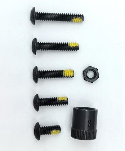 طقم محول قاعدة تثبيت دوار سريع الفصل مكون من قطعتين، فولاذ أسود فوسفاتي عالي التحمل مع 5 براغي، 1 صمولة in Kuwait