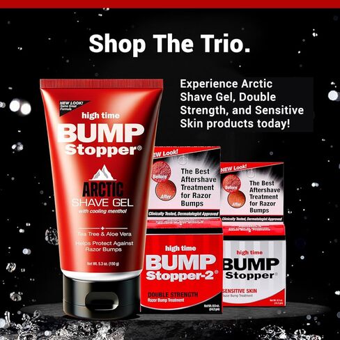 High Time Bump Stopper Shave Gel W/Aloe& Tea Tree Oil 5.3oz in Saudi Arabia