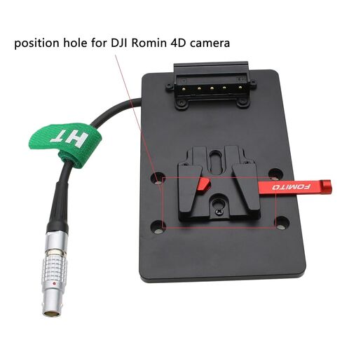 لوحة بطارية على شكل V Lock V-Mount، طاقة 6 دبابيس لكاميرا DJI Ronin 4D in Kuwait