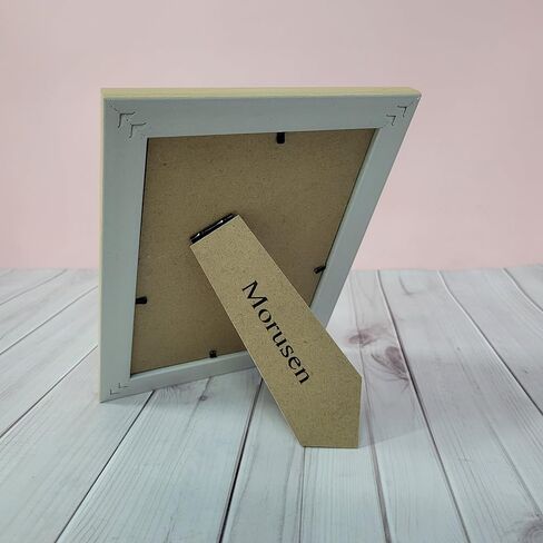 Morusen Picture frames – Mint Green/White with Gold Frame, Perfect for Desktop Display in Saudi Arabia