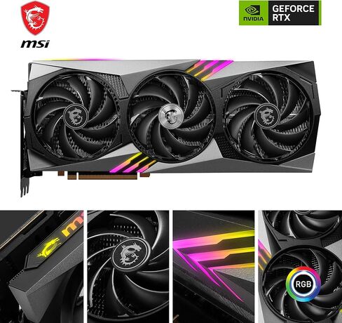 بطاقة رسومات الألعاب MSI GeForce RTX 4080 سعة 16 جيجابايت Gaming X Trio - 16 جيجابايت GDDR6X، 2610 ميجاهرتز، PCI Express Gen 4، 256 بت، 3X DP v 1.4a، HDMI 2.1a (يدعم 4K و8K HDR) in Kuwait