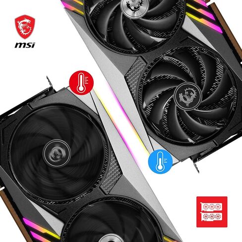 بطاقة رسومات الألعاب MSI GeForce RTX 4080 سعة 16 جيجابايت Gaming X Trio - 16 جيجابايت GDDR6X، 2610 ميجاهرتز، PCI Express Gen 4، 256 بت، 3X DP v 1.4a، HDMI 2.1a (يدعم 4K و8K HDR) in Kuwait