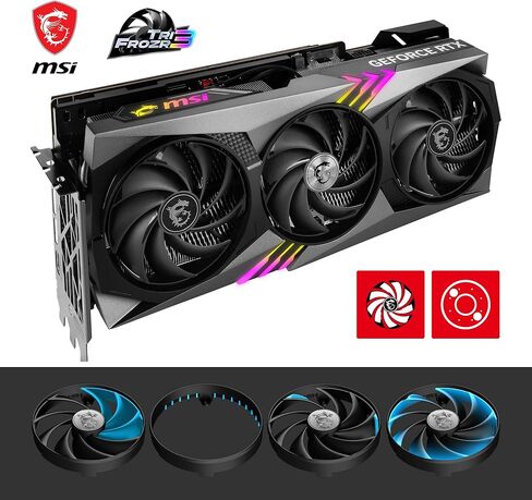 بطاقة رسومات الألعاب MSI GeForce RTX 4080 سعة 16 جيجابايت Gaming X Trio - 16 جيجابايت GDDR6X، 2610 ميجاهرتز، PCI Express Gen 4، 256 بت، 3X DP v 1.4a، HDMI 2.1a (يدعم 4K و8K HDR) in Kuwait