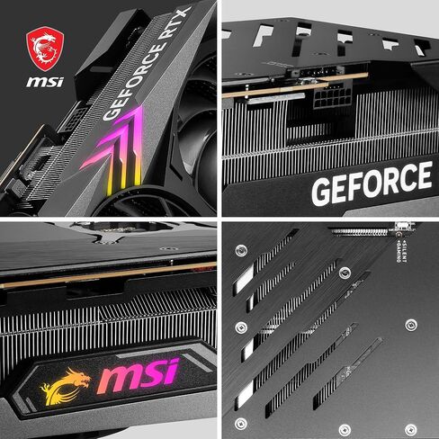 بطاقة رسومات الألعاب MSI GeForce RTX 4080 سعة 16 جيجابايت Gaming X Trio - 16 جيجابايت GDDR6X، 2610 ميجاهرتز، PCI Express Gen 4، 256 بت، 3X DP v 1.4a، HDMI 2.1a (يدعم 4K و8K HDR) in Kuwait