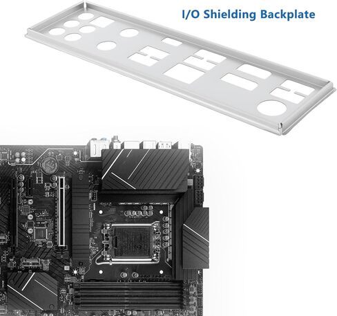 قم بإنشاء فكرة لوحة حماية الكمبيوتر الخلفية للوحة I/O Shielding المتوافقة مع MSI PRO B760-P WiFi DDR4 in Saudi Arabia