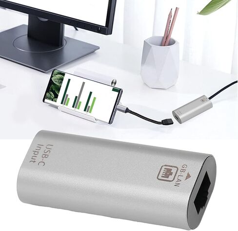 محول Yoidesu USB C إلى Ethernet، التوصيل والتشغيل لا يحتاج إلى برنامج تشغيل، مع كابل نايلون وغطاء من الألومنيوم، لأجهزة الكمبيوتر اللوحية OS X in Saudi Arabia