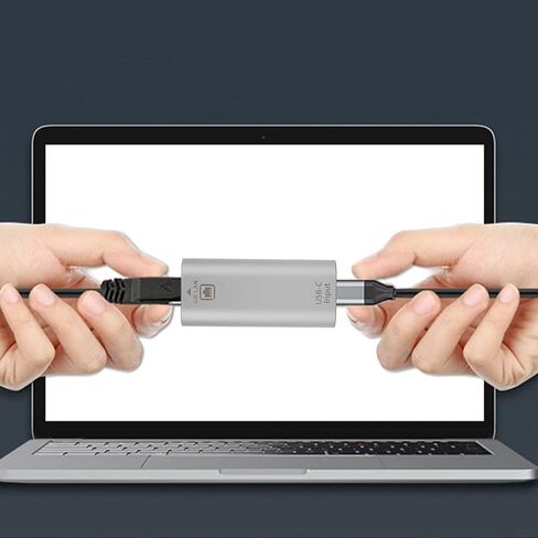 محول Yoidesu USB C إلى Ethernet، التوصيل والتشغيل لا يحتاج إلى برنامج تشغيل، مع كابل نايلون وغطاء من الألومنيوم، لأجهزة الكمبيوتر اللوحية OS X in Saudi Arabia