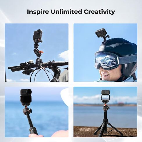 حامل محول مغناطيسي سريع الفك متوافق مع DJI Osmo Nano/Osmo Action 6، حامل توسيع مع فتحة لولبية 1/4/موصل قابل للطي/إبزيم سريع الفك، ملحقات كاميرا الحركة in Kuwait